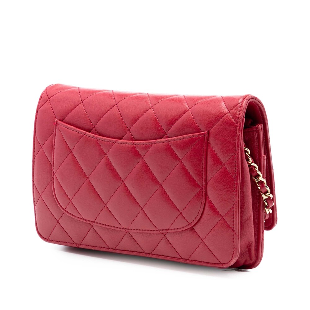 Pre-Loved Chanel CC Quilted Lambskin Wallet on Chain - Picture 2 of 7